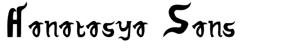 Hanatasya Sans font