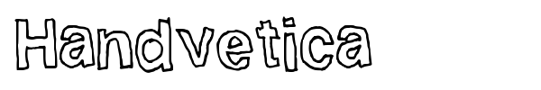 Handvetica font