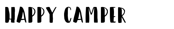 Happy Camper font