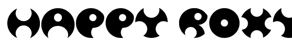 Happy Roxy font