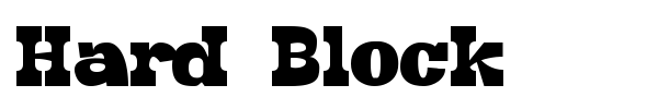 Hard Block font