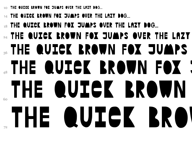 Hard Questions font waterfall