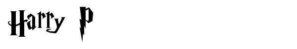 Harry P font