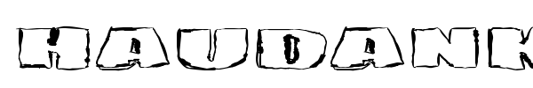 Haudankorva font