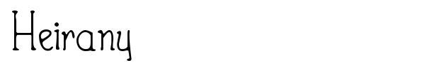 Heirany font