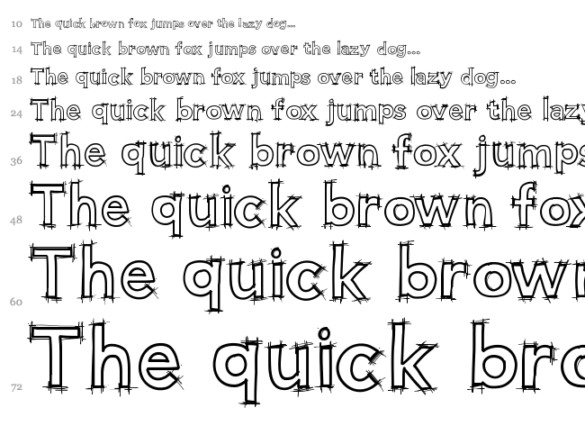 Hello Blueprint font waterfall