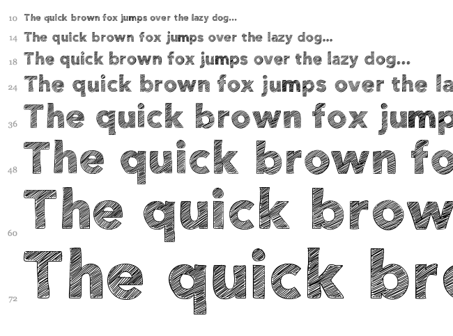 HelloEtchASketch font waterfall