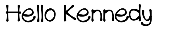 Hello Kennedy font