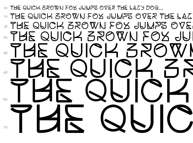 Helvetica Struggle font waterfall