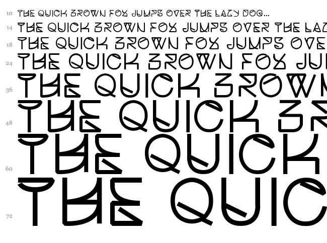 Helvetica Struggle font waterfall