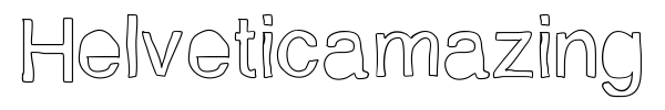 Helveticamazing font