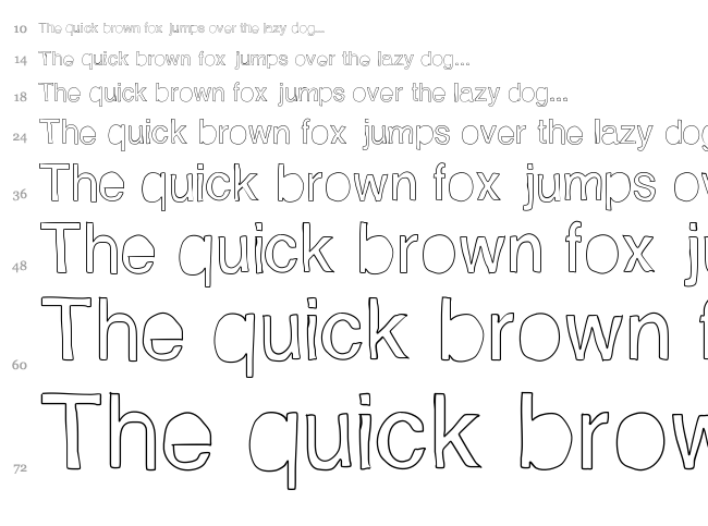 Helveticamazing font waterfall