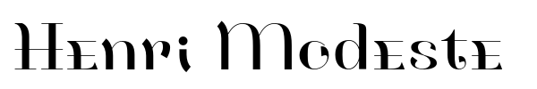 Henri Modeste font