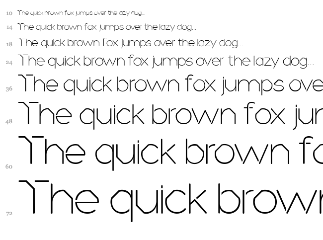 Heroic font waterfall
