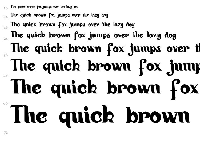 Hiatus font waterfall