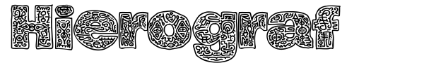 Hierograf font