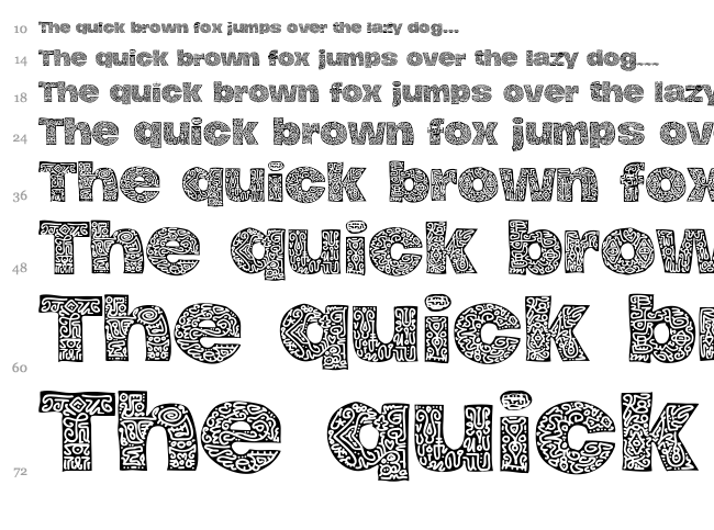 Hierograf font waterfall