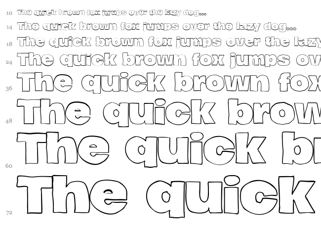 Hierograf font waterfall