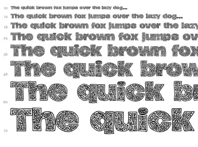 Hierograf font waterfall