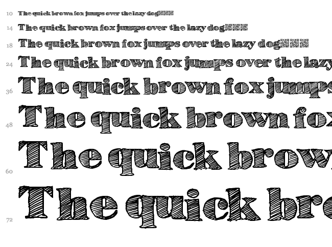 High Lines font waterfall