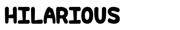 Hilarious font