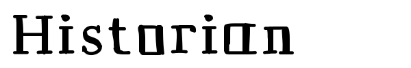 Historian font preview