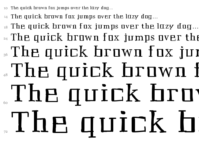 Historian font waterfall
