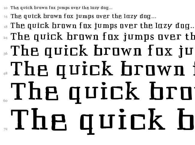 Historian font waterfall