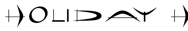 Holiday Hardcore font