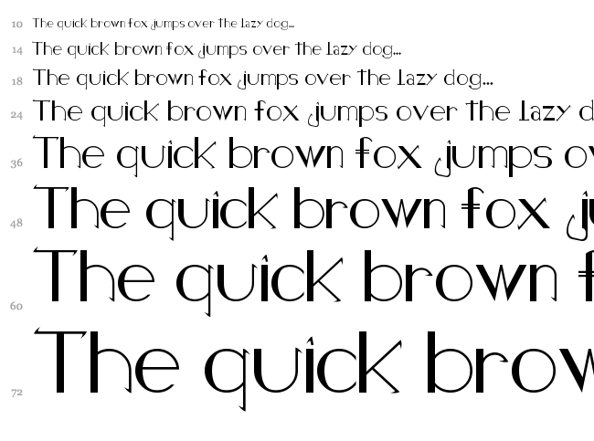 Holitter Halfimp font waterfall