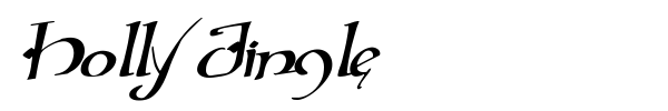 Holly Jingle font