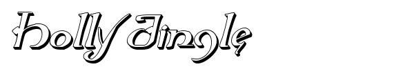 Holly Jingle font preview