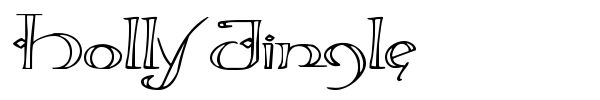 Holly Jingle font preview