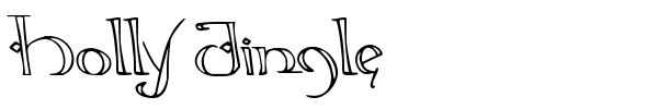Holly Jingle font preview