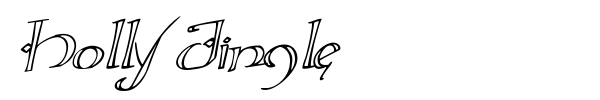 Holly Jingle font preview