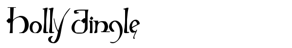 Holly Jingle font preview