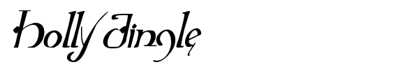 Holly Jingle font preview