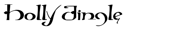Holly Jingle font preview