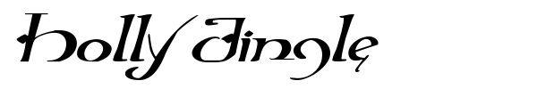 Holly Jingle font preview