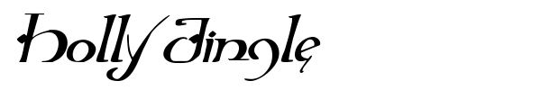 Holly Jingle font preview
