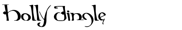 Holly Jingle font preview