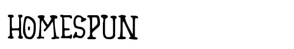 Homespun font