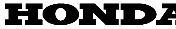 Honda font