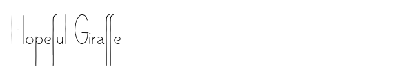 Hopeful Giraffe font