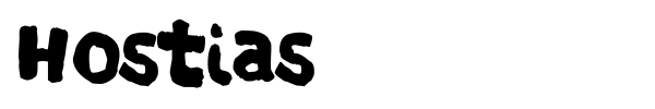 Hostias font preview