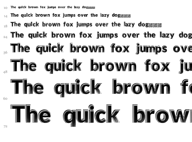 Hot Tropics font waterfall