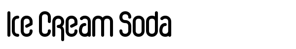Ice Cream Soda font