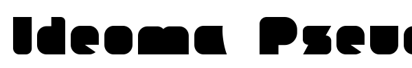 Ideoma Pseudo font