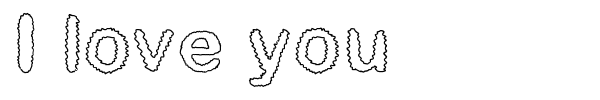 I love you font