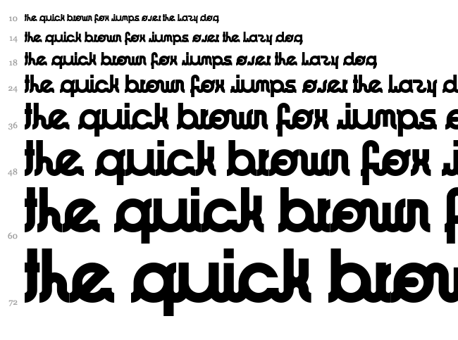 ImaCool font waterfall